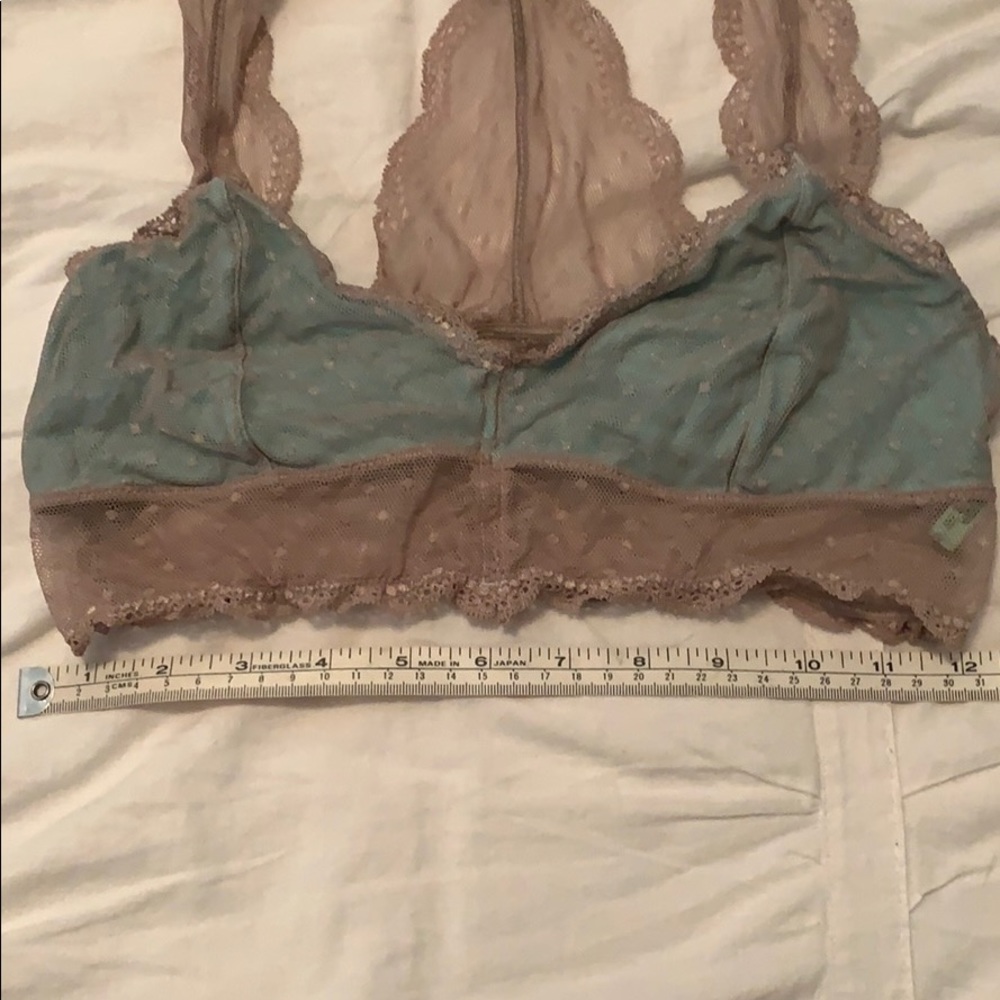 Honeydew Intimates Pink and Teal Sheer Lace Bralettes - Picture 6 of 7
